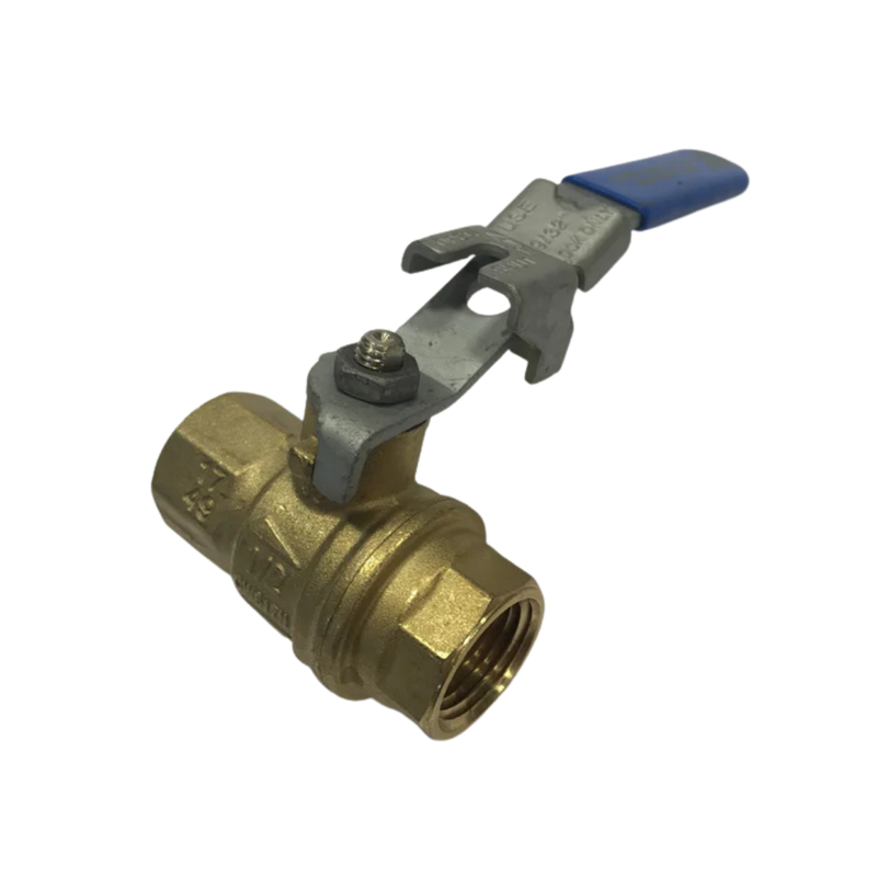 Load image into Gallery viewer, 1/2" Brass Vented Ball Valve
