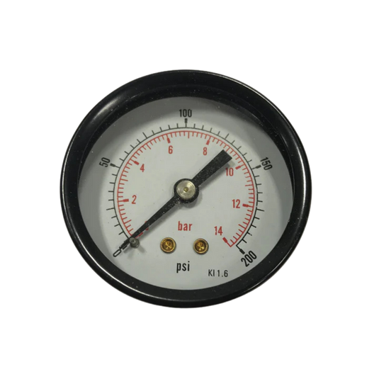 200 PSI Gauge for Machine Air Regulator