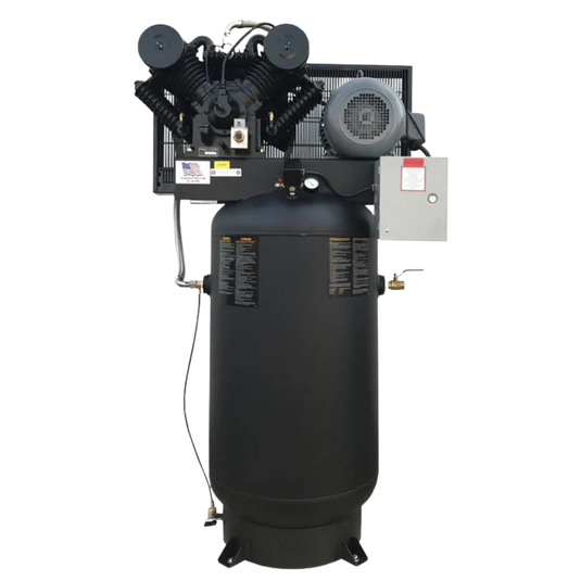 Electric Compressor 10 HP 3 Phase, 35.4 CFM @ 175 PSI, Vertical, 230v
