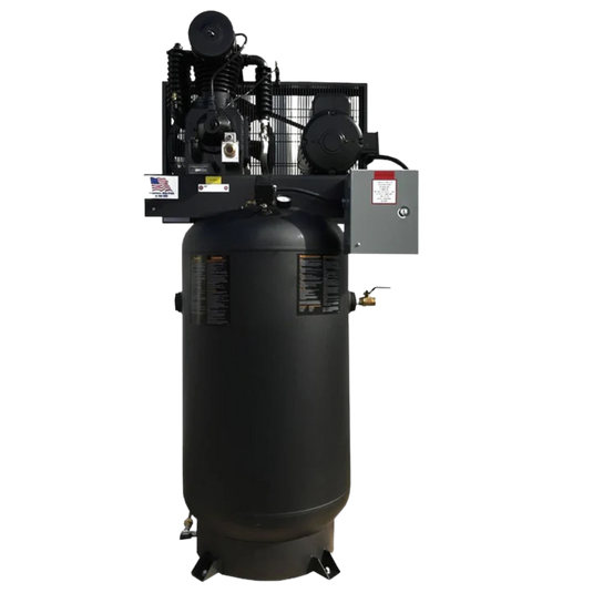 7.5 HP Single Phase, Electric Compressor 24 CFM @ 175 PSI, Vertical