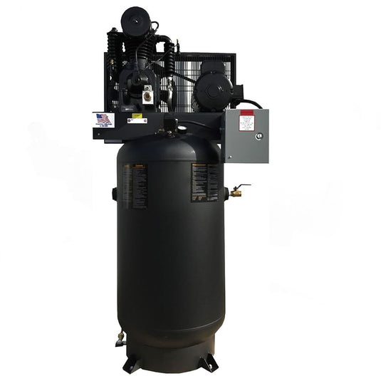 7.5 HP Single Phase, Electric Compressor 24 CFM @ 175 PSI, Vertical