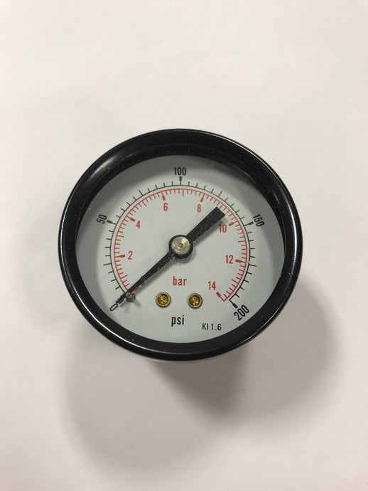 200 PSI Gauge for Machine Air Regulator